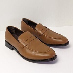 Anthony Veer Gerry Penny Loafers, Brown Leather, Men's 12 M